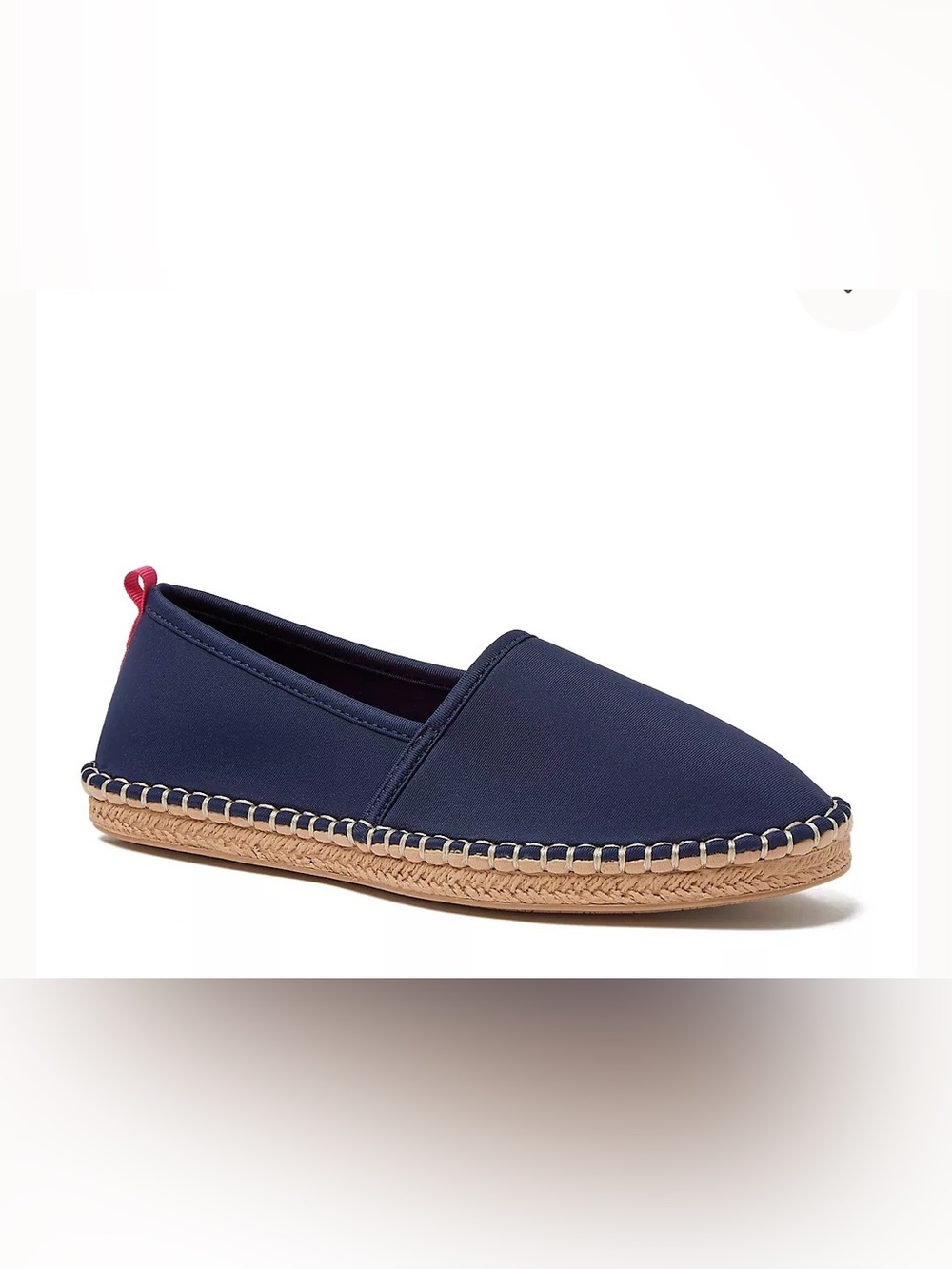Lands End Beach Water Resort Navy Neoprene Espadrille Slip-On